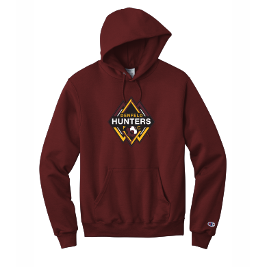 Denfeld Boys Soccer - Adult Champion® Powerblend® Pullover Hoodie with full front logo option 1