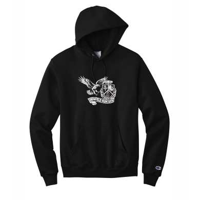 Denfeld Boys Soccer - Adult Champion® Powerblend® Pullover Hoodie with full front logo option 2