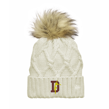 Denfeld Dance Team - New Era NE911 Faux Fur Pom Beanie with embroidered D logo