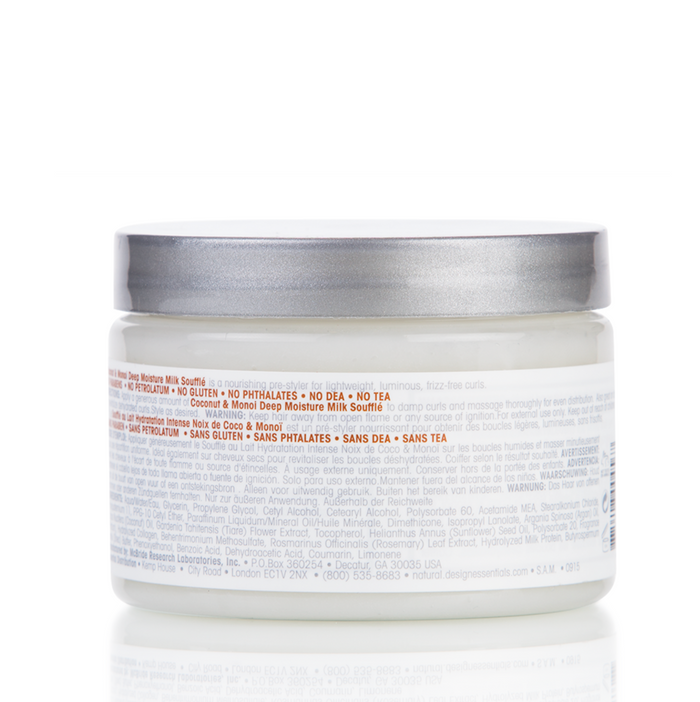 Design Essentials Natural Coconut & Monoi Deep Moisture Milk Soufflé 12oz