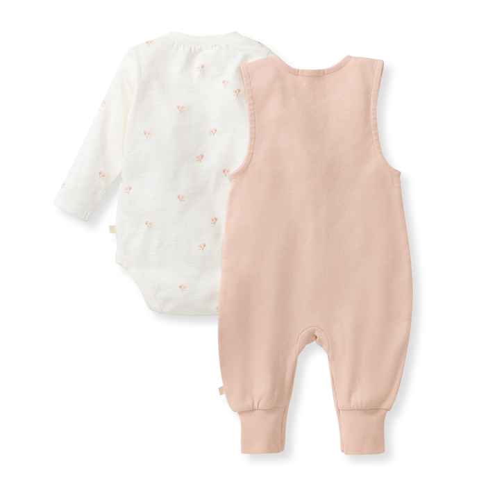 Ditsy Floret Jumpsuit & Bodysuit Set - Premium Baby & Toddler Outfits from Burt's Bees Baby - Just $24.95! Shop now at Pat's Monograms