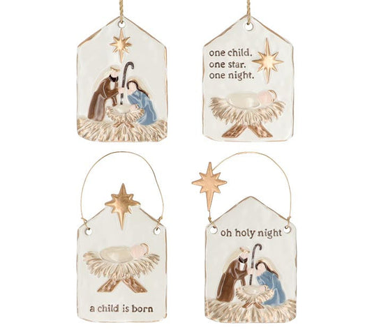 Divine Night Holy Family Ornaments - Premium Christmas Ornament from Burton and Burton - Just $13.95! Shop now at Pat's Monograms