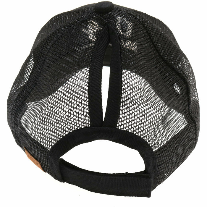 Dog Mom Embroidered Mesh Back High Ponytail CC Ball Cap - Premium Caps from C.C Beanie - Just $22.95! Shop now at Pat's Monograms