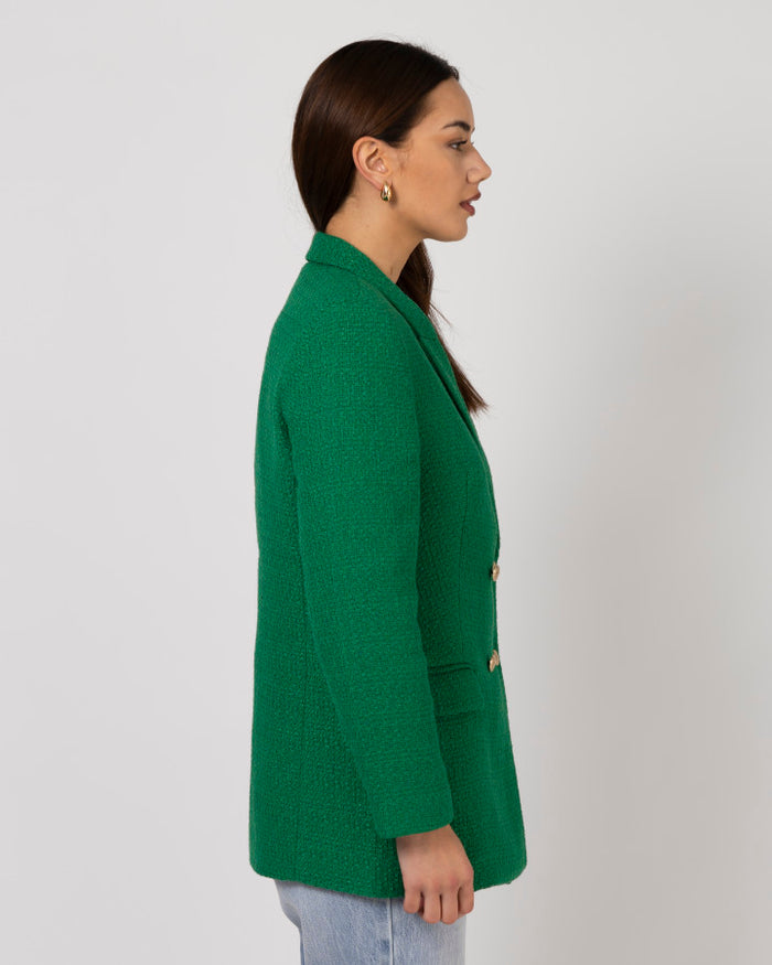 Stella + Gemma double breasted green blazer