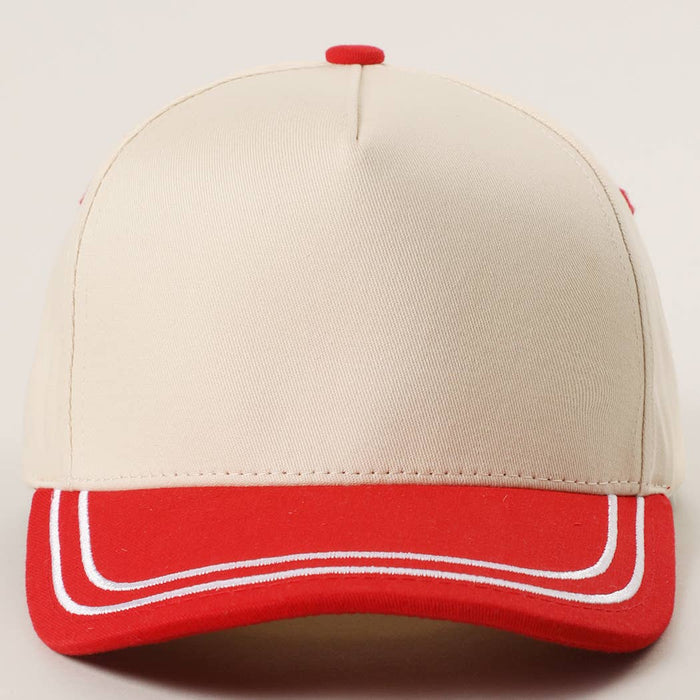 Double Stitched Plain Two Tone Canvas Cotton Trucker Hat - Premium hats from Fashion City - Just $15! Shop now at Pat's Monograms