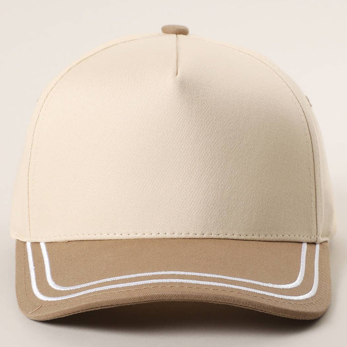 Double Stitched Plain Two Tone Canvas Cotton Trucker Hat - Premium hats from Fashion City - Just $15! Shop now at Pat's Monograms
