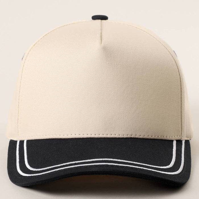 Double Stitched Plain Two Tone Canvas Cotton Trucker Hat - Premium hats from Fashion City - Just $15! Shop now at Pat's Monograms