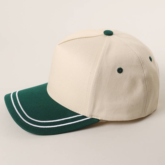 Double Stitched Plain Two Tone Canvas Cotton Trucker Hat - Premium hats from Fashion City - Just $15! Shop now at Pat's Monograms