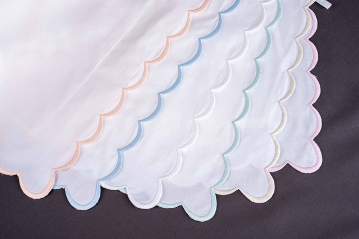 Double Thick Scalloped Baby/Boudoir Pillow Shams - Premium Baby Accessories from Edward Boutross - Just $32! Shop now at Pat's Monograms