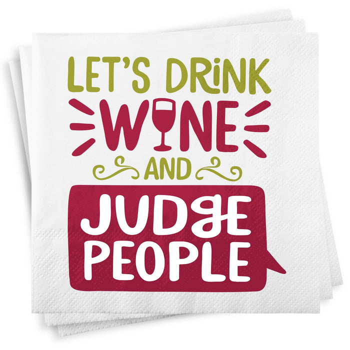 Drink & Judge Napkins - Premium party supplies from Chris’s Stuff Inc. - Just $4.25! Shop now at Pat's Monograms