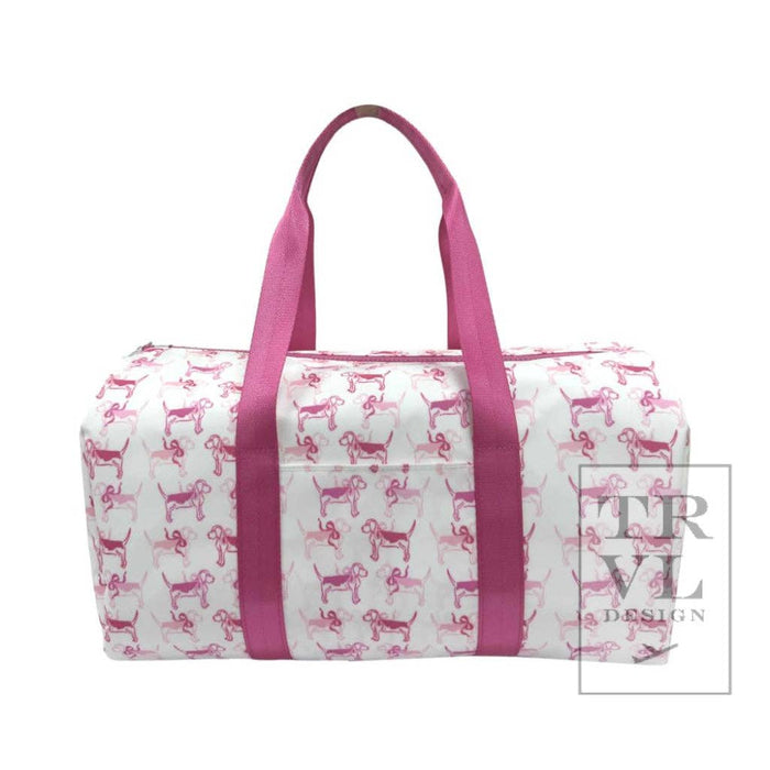 Duffel - Puppy Love Pink Weekender Bag - Premium Duffel Bags from TRVL Design - Just $74.95! Shop now at Pat's Monograms