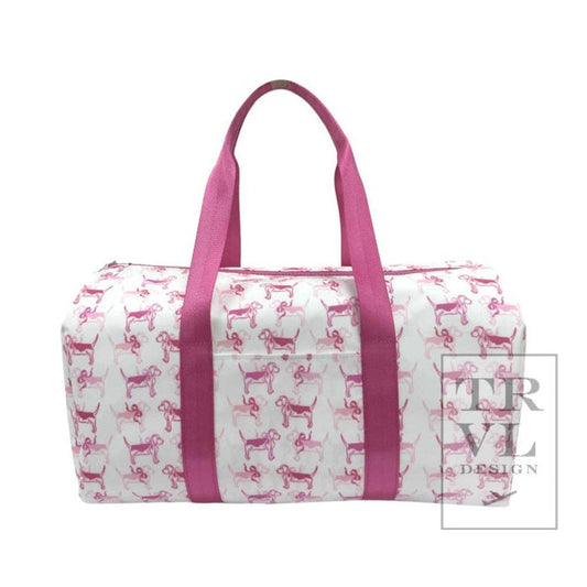 Duffel - Puppy Love Pink Weekender Bag - Premium Duffel Bags from TRVL Design - Just $74.95! Shop now at Pat's Monograms
