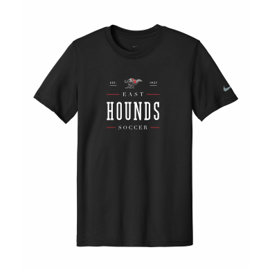 Duluth East Boys Soccer - Adult Nike Swoosh Sleeve rLegend Tee NKDX8730 with full front logo 1
