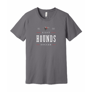 Duluth East Boys Soccer - BELLA+CANVAS® Unisex Jersey Short Sleeve Tee BC3001 with full front logo 1
