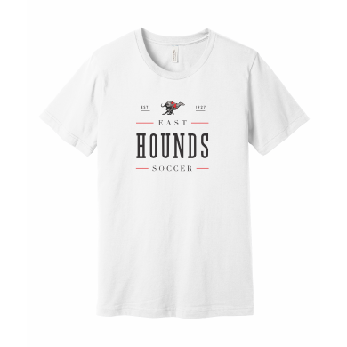 Duluth East Boys Soccer - BELLA+CANVAS® Unisex Jersey Short Sleeve Tee BC3001 with full front logo 1