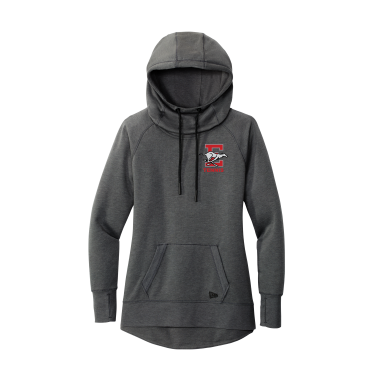 Duluth East Tennis - New Era® Women's Tri-Blend Fleece Pullover Hoodie LNEA510 with E Tennis embroidered logo