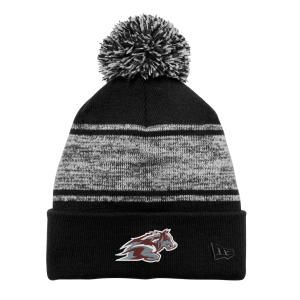 Duluth Lacrosse - New Era ® Knit Chilled Pom Beanie with embroidered wolfpack logo