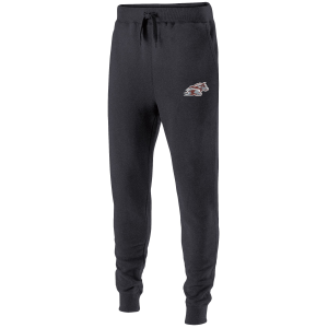 Duluth Lacrosse - PLAYER TRAVEL PANTS - Adult Holloway 60/40 FLEECE JOGGER with embroidered wolf head on left leg and optional number