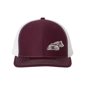 Duluth Lacrosse - Richardson 112 Black trucker hat with embroidered Wolfpack logo