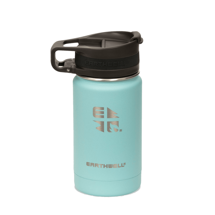 Aqua Blue / 12 oz Custom Earthwell Roaster™ Loop Bottle - Corporate Gifts
