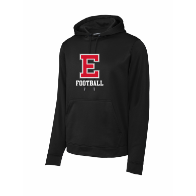 East Youth Football - Sport-Tek® Sport-Wick® Fleece Hooded Pullover F244 with full front logo