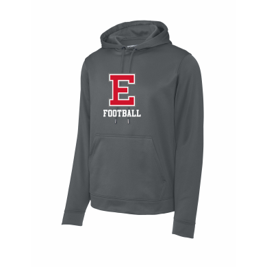 East Youth Football - Sport-Tek® Sport-Wick® Fleece Hooded Pullover F244 with full front logo