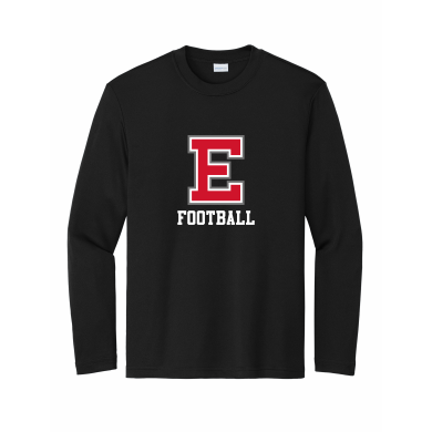 East Youth Football - Youth Sport-Tek® Long Sleeve PosiCharge® Competitor™ Tee with full front logo
