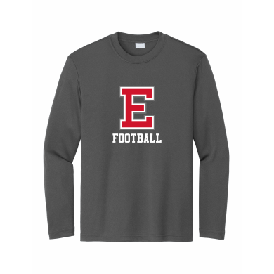 East Youth Football - Youth Sport-Tek® Long Sleeve PosiCharge® Competitor™ Tee with full front logo