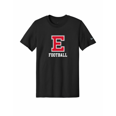 East Youth Football - Youth Nike Swoosh Sleeve rLegend Tee NKDX8787 with full front logo
