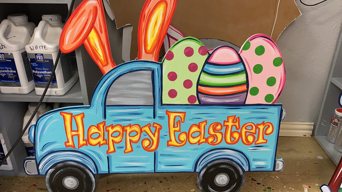 Easter Rabbit Ear Truck Blank DIY