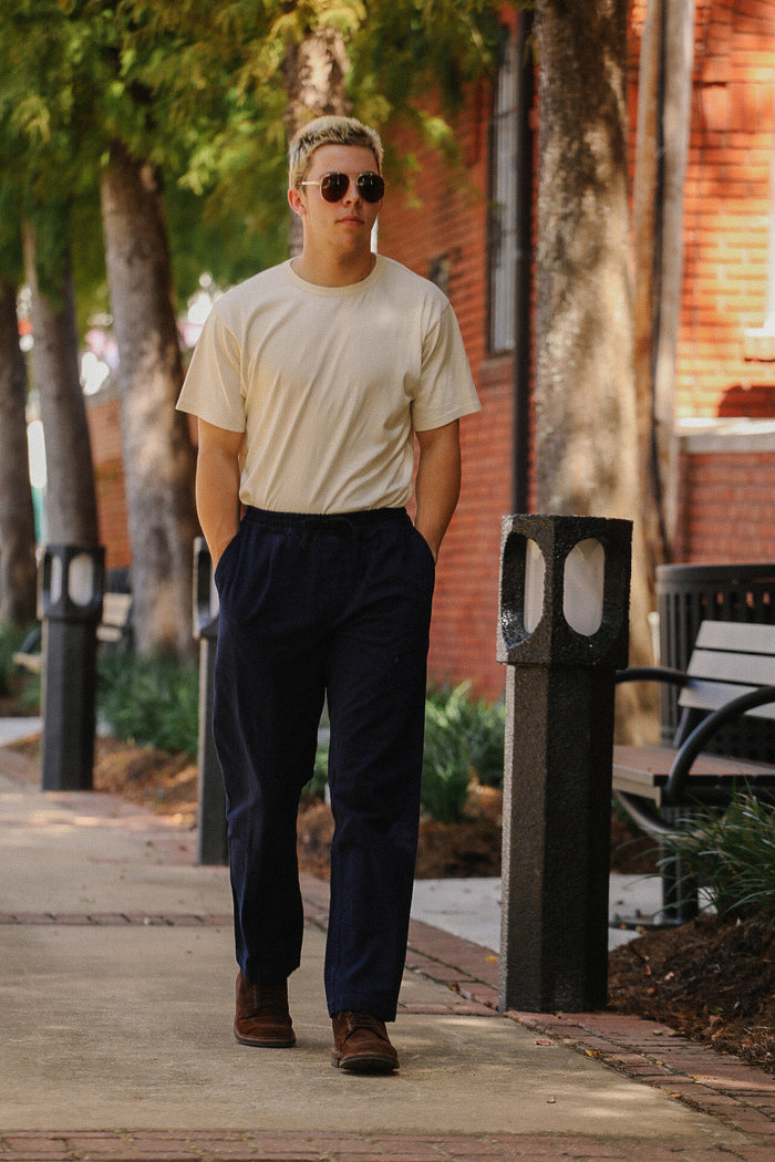 Easy Pant- Indigo Canvas