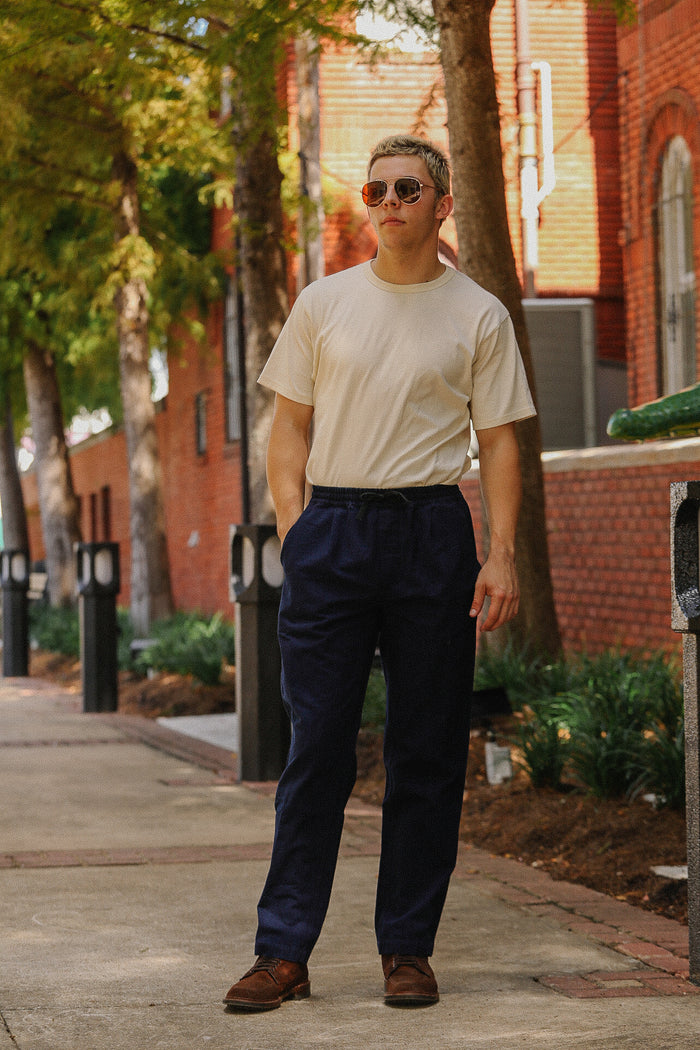 Easy Pant- Indigo Canvas