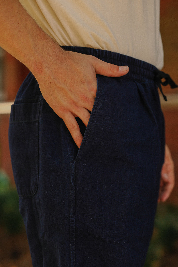 Easy Pant- Indigo Canvas