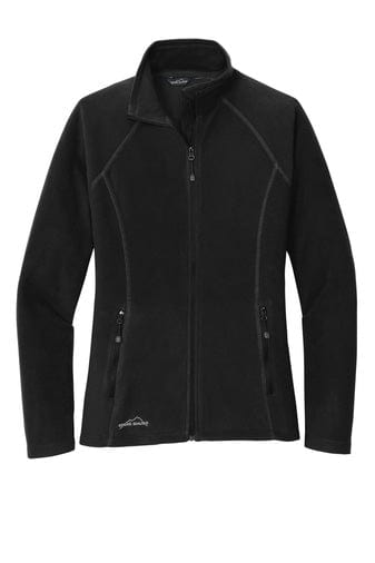 Black / Women's / XS Custom Eddie Bauer Full-Zip Microfleece Jacket - Corporate Gifts