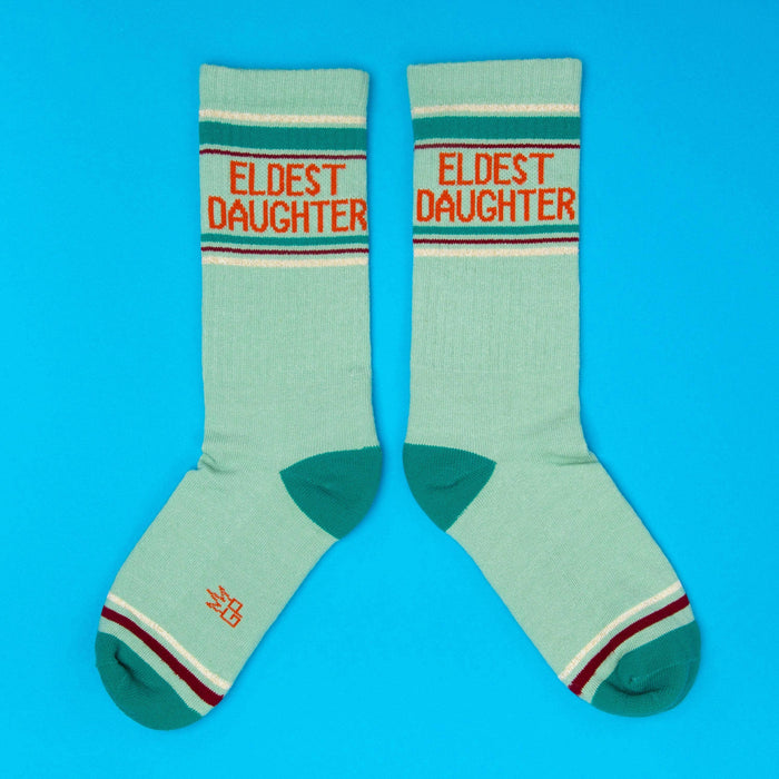 Eldest Daughter Gym Crew Socks - Premium Socks from Gumball Poodle - Just $12.95! Shop now at Pat's Monograms