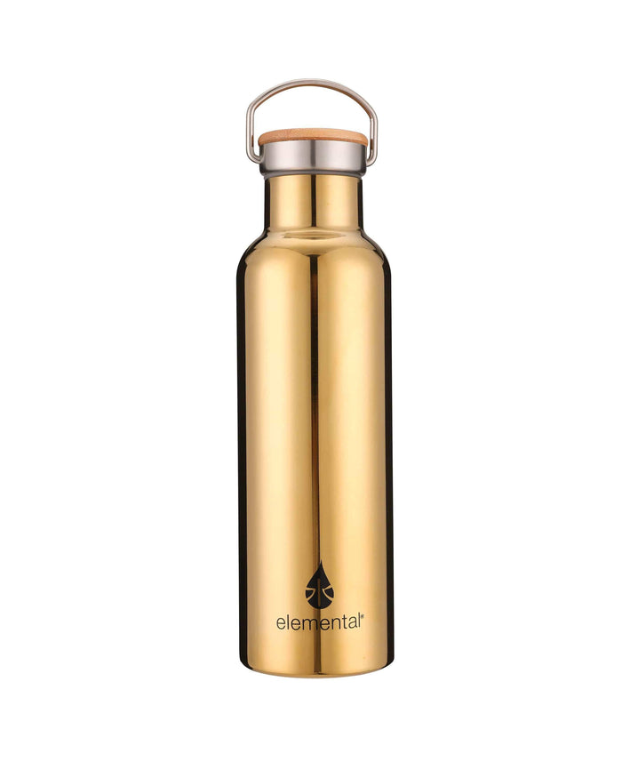 Gold Custom Elemental Bottle - 25oz - Corporate Gifts