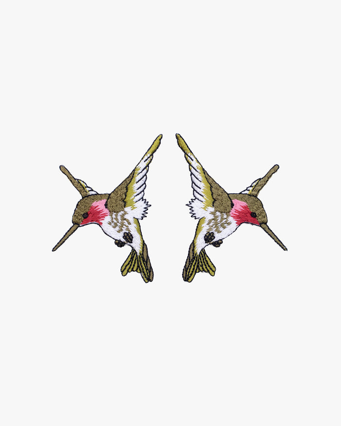 Embroidered Patch, Iron-on Applique, Hummingbird