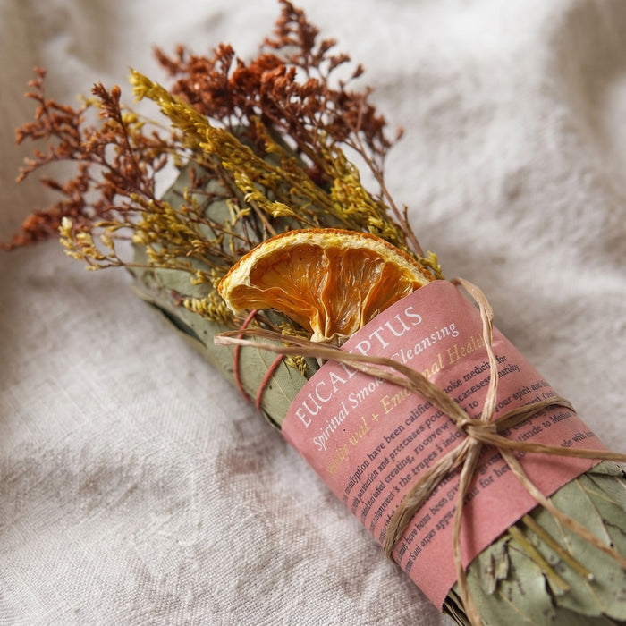 Eucalyptus Smoke Cleansing Bundle, styled at home
