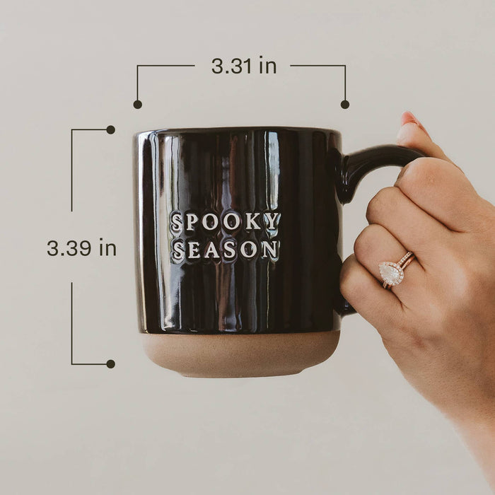 FALL LEAVES STONEWARE COFFEE MUG