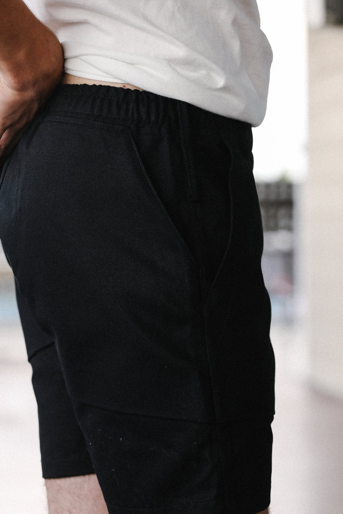 Fatigue Shorts- Black Canvas
