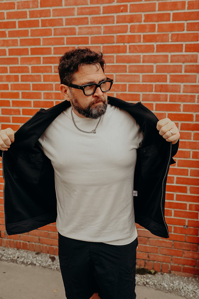 Fleece Jacket in Black