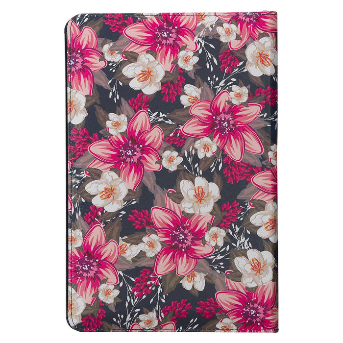 Floral Blue Faux Leather KJV Deluxe Gift Bible - Premium Books and Devotionals from Christian Art Gifts - Just $34.95! Shop now at Pat's Monograms