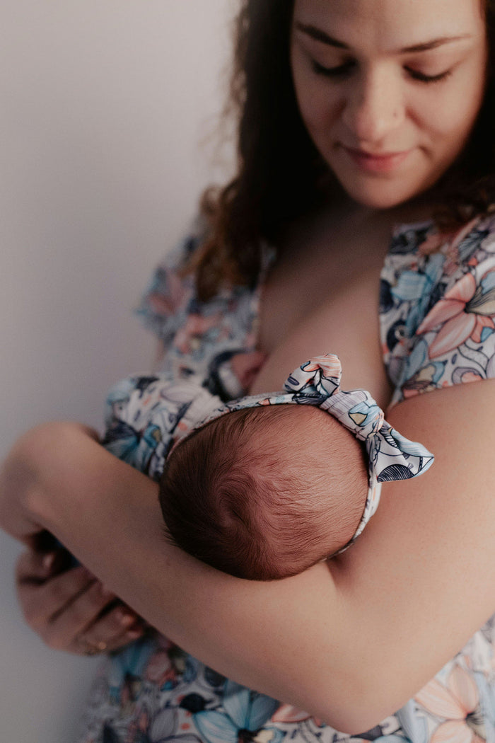 Flower Bloom Mommy Labor and Delivery/ Nursing Gown - Premium Nursing & Feeding from Three Little Tots - Just $34.95! Shop now at Pat's Monograms