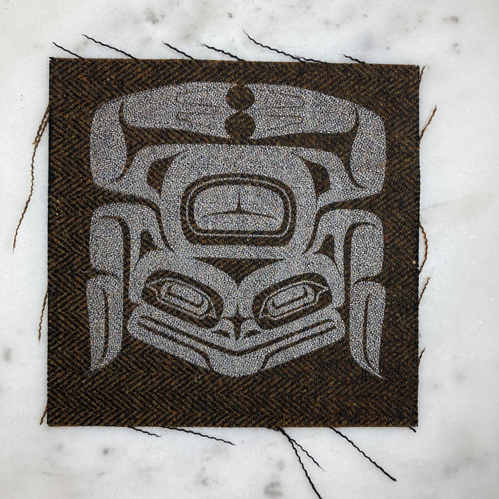 Formline Frog Silk Screen Patch