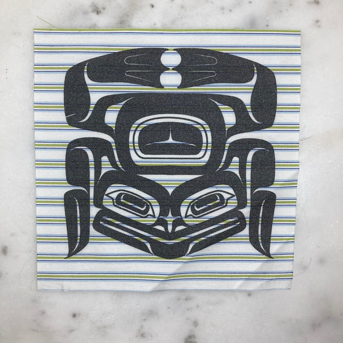 Formline Frog Silk Screen Patch