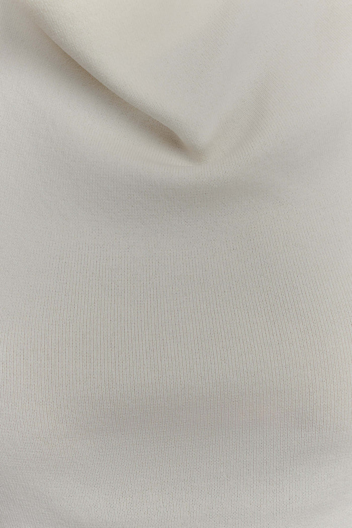 Francisca Cowl Neck Knit Top - White