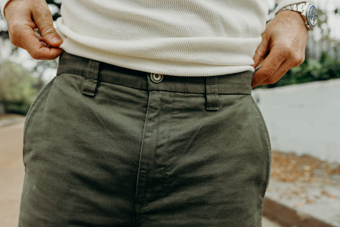 Freenote Cloth Deck Pant - Olive