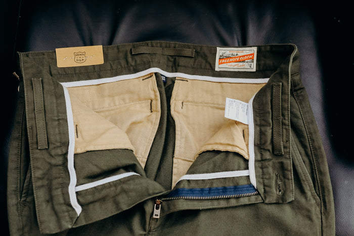 Freenote Cloth Deck Pant - Olive