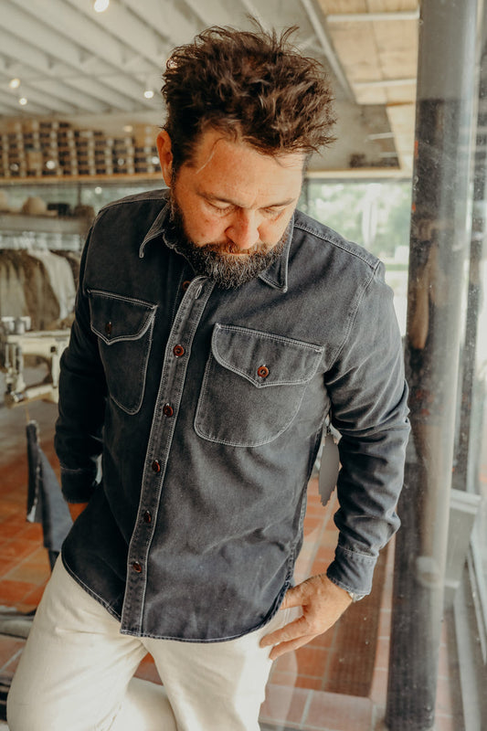 Freenote Cloth Utility Shirt- Charcoal