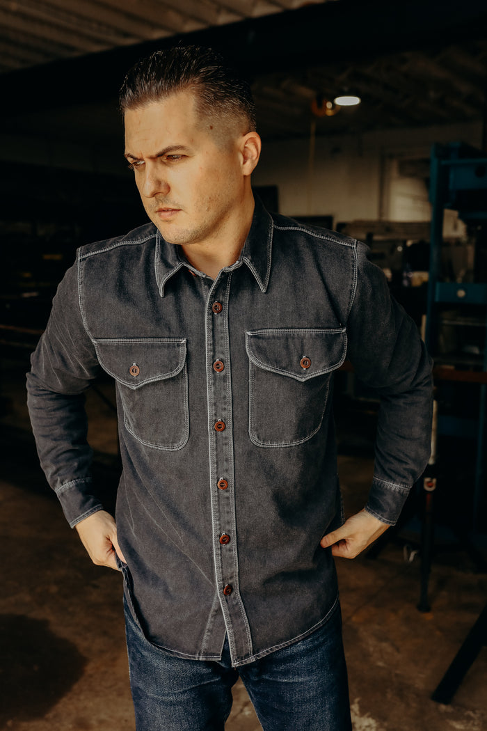 Freenote Cloth Utility Shirt- Charcoal